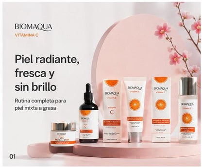 VITA GLOW KIT VITAMINA C BIOAQUA X4N5 - TU PIEL MAS LUMINOSA, SUAVE Y RADIANTE DESDE TU PRIMERA RUTINA