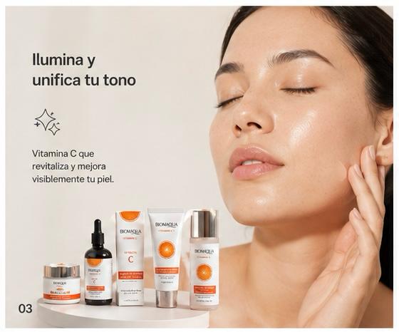 VITA GLOW KIT VITAMINA C BIOAQUA X4N5 - TU PIEL MAS LUMINOSA, SUAVE Y RADIANTE DESDE TU PRIMERA RUTINA